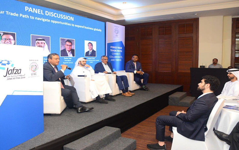 JAFZA Roadshow event image organized by UAE India Business Council